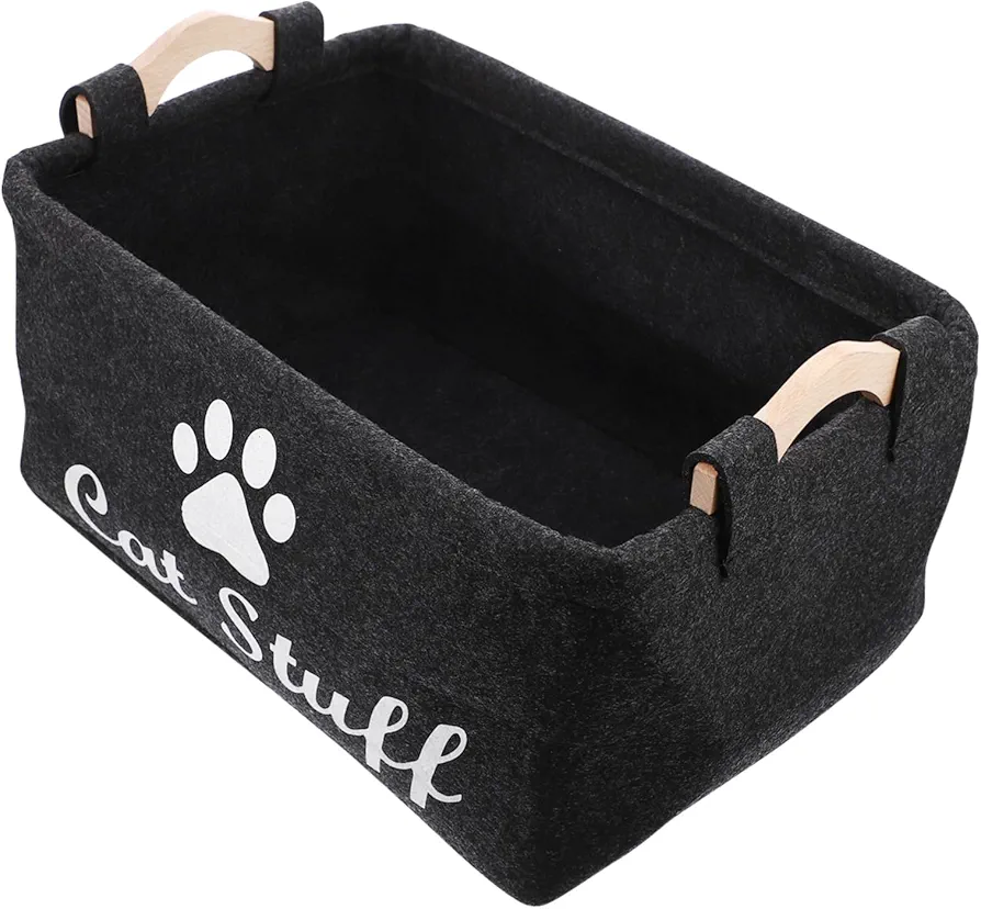 CRILSTYLEO Caja De Almacenamiento De Tela Para Mascotas Cestas De Lona Para Estantes Almacenamiento De Juguetes Para Perros Ropa Para Mascotas Contenedor De Almacenamiento De Juguetes Caja