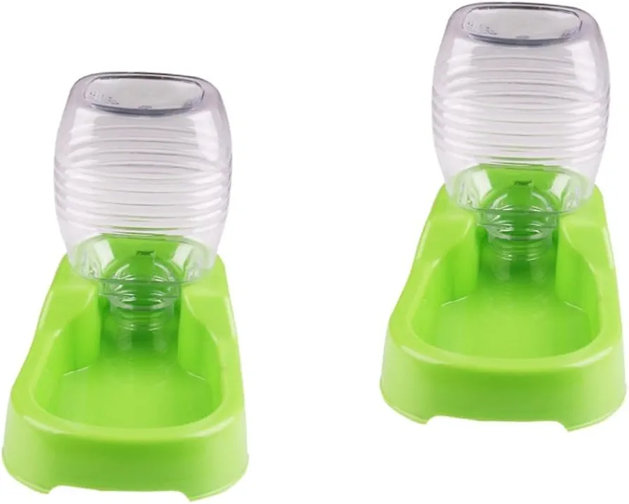 minkissy 2 Piezas artículos para Mascotas dispensador de Agua automático para Mascotas Plato de Comida para Perros dispensador de Comida para Gatos Herramienta para Beber Mascotas Exterior