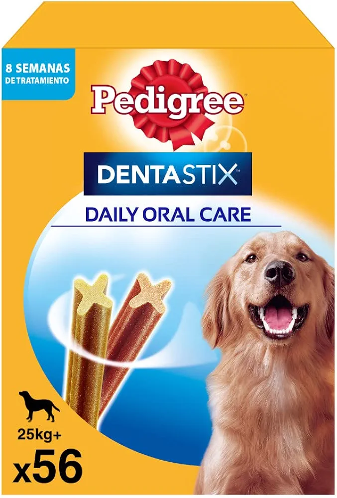 Pedigree Dentastix Snack Dental para la Higiene Oral de Perros Grandes (1 Pack de 56ud)