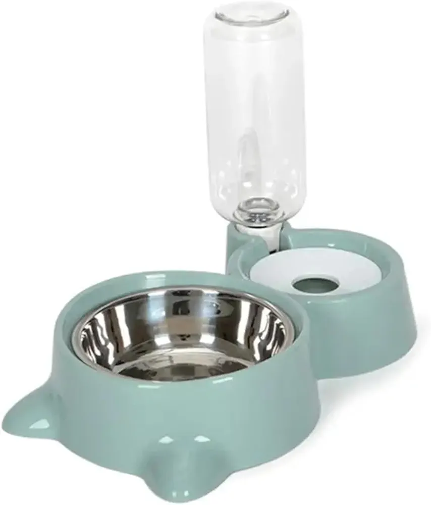 WLTYSM Cuenco Azul for Perros y Gatos, Fuente automática for Comida, contenedor alimentador de Agua for Gatos, Perros, Bebiendo, artículos for Mascotas Comedero Gato