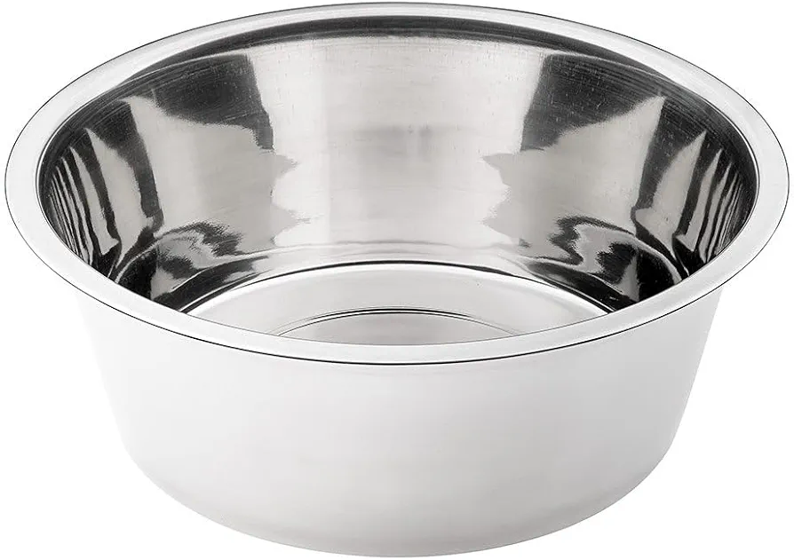 Ferplast Orion Stainless Steel Pet Bowl Artículo para tu Mascota, Plateado, 4 litros, 4000