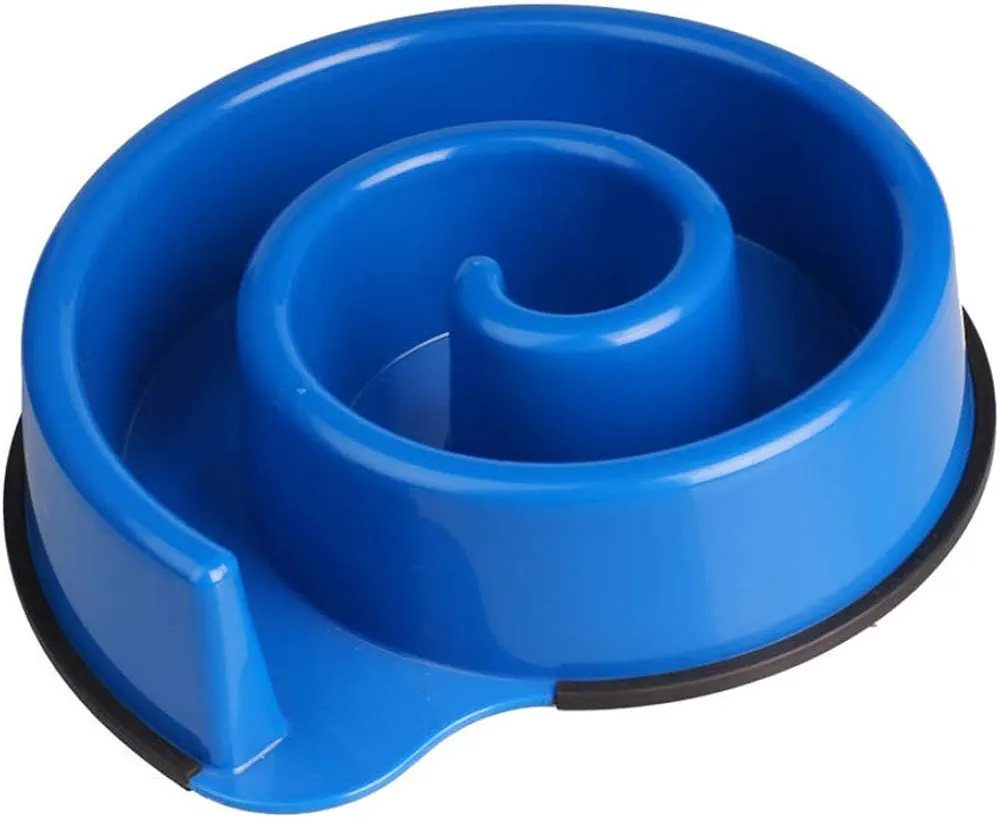 Kunliyin YY1 Perro Slow Food Bowl Bowl Bowl Comida para Perros Bowl Dog Use Dog Slow Food Utensils Artículos para Mascotas (Color : Blue, Size : 22X24X6CM)