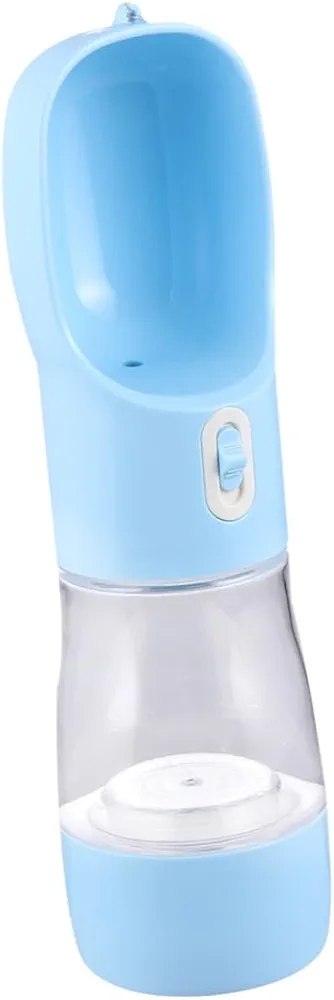 BESPORTBLE Botella De Comida para Perros Bebedero para Perros Puppy Feeder Botella De Agua Portátil para Mascotas Botella De Agua De Viaje para Mascotas Cuenco Portátil para Perros Sky-Blue