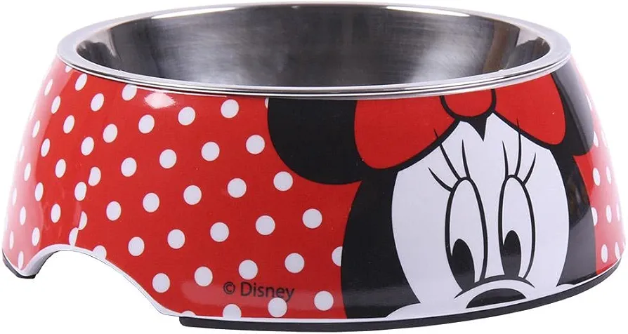 Cerdá - For Fan Pets, Comedero para Mascotas de Minnie Mouse - Licencia Oficial Disney, Multicolor, M