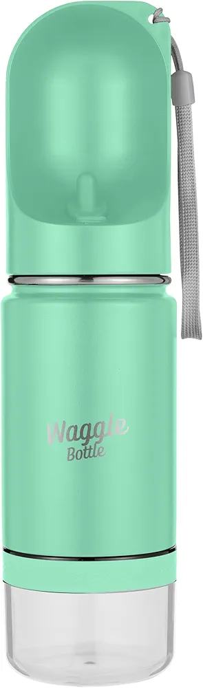 Waggle Bottle Botella ecológica de Acero Inoxidable para Perros (Menta)