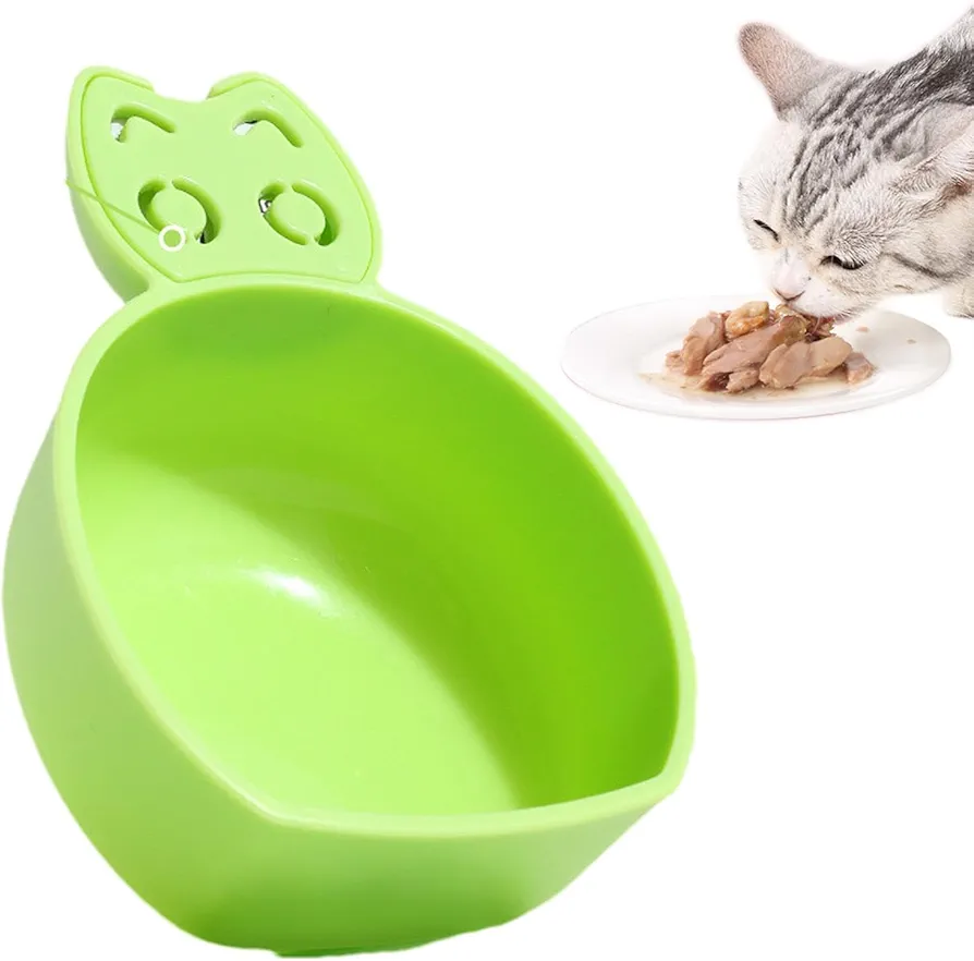 Cuchara para comida para mascotas, Cuchara para comida para gatos - Cuchara medidora para comida para mascotas,Recogedor de comida para mascotas con mango en forma de gato para mascotas pequeñas y med