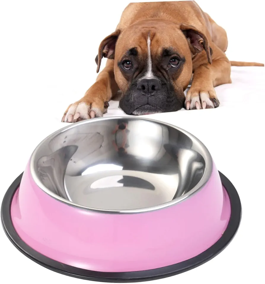 Milisten Cuenco para Mascotas Dog Bowl Cat Bowl Registro de pecera Accesorios para Mascotas Bol Cuencos para Perros Suministros para Mascotas Rosa