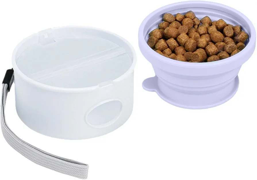 Cuenco de viaje para perros, platos plegables para mascotas, cuenco portátil para comida para mascotas, cuenco de senderismo para perros, plato de silicona para perros, cuenco de agua para mascotas,