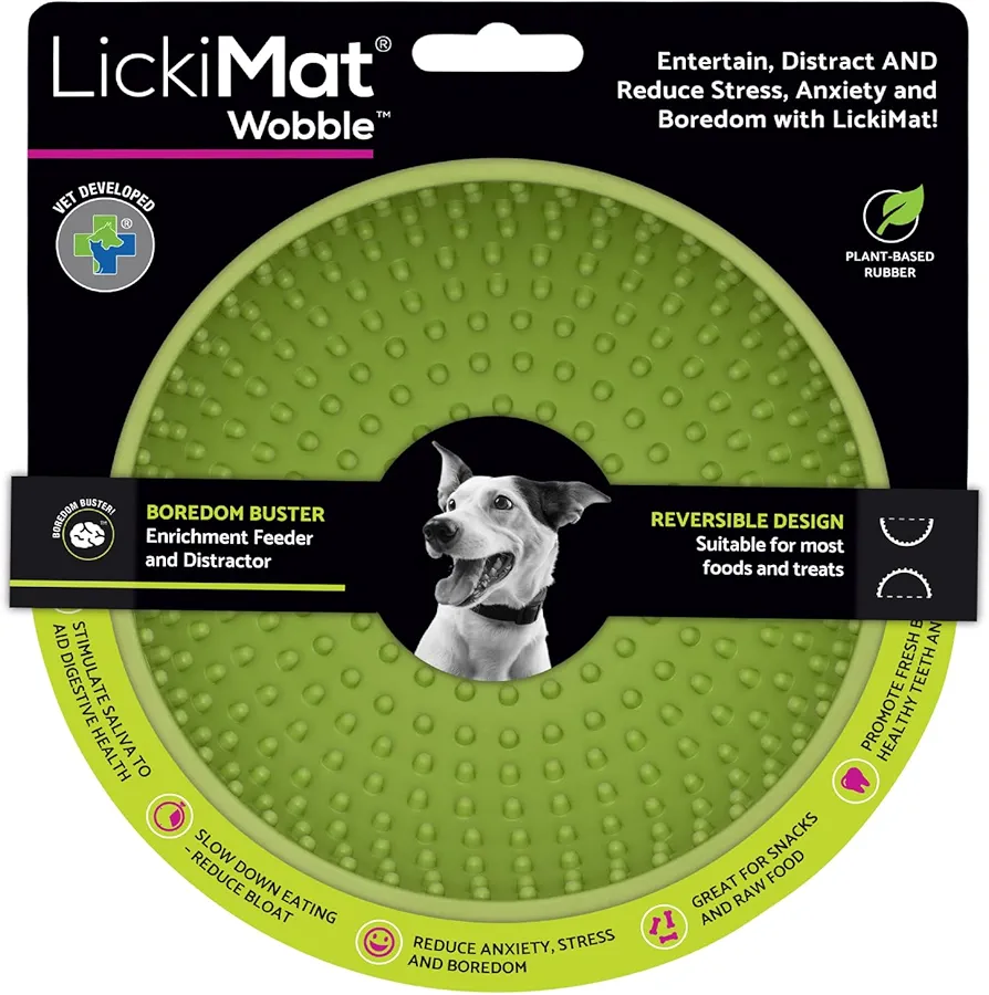 Comedero para Perro Lickimat Verde Goma Moderno 600 ml